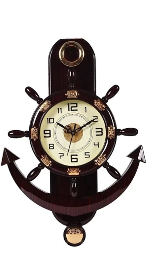 Adorn Your Home With These Stylish Plastic  Analog Wall Clock - Deep Brown, Plastic, Analog, Pack of1